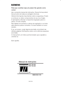 Manual Siemens HE764460 Fogão