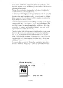 Mode d’emploi Siemens HL65025 Cuisinière