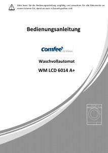 Bedienungsanleitung Comfee WM LCD 6014 Waschmaschine