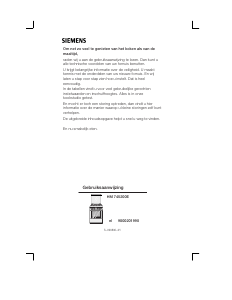 Handleiding Siemens HM745200E Fornuis