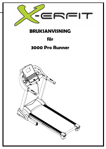 Bruksanvisning X-erfit 300 Pro Runner Löpband