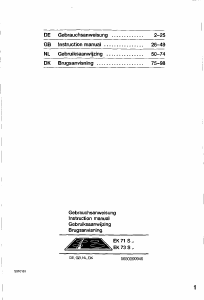 Handleiding Siemens EK73S50 Kookplaat