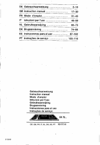 Brugsanvisning Siemens EK78054 Kogesektion