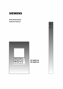 Kullanım kılavuzu Siemens ER32853NL Ocak