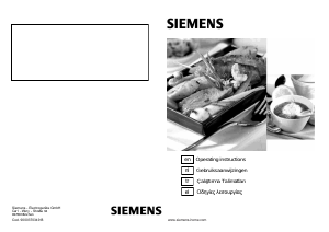 Kullanım kılavuzu Siemens ET375GC11E Ocak