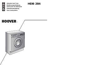 Bruksanvisning Hoover HDB 284-80 Kombinerad tvätt-tork