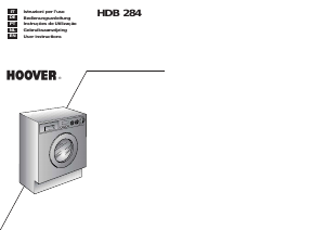Manuale Hoover HDB 284-SY Lavasciuga