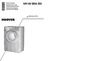 Mode d’emploi Hoover VH W854ZD-86S Lave-linge séchant