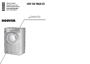 Manual Hoover VH W964D-80 Washer-Dryer