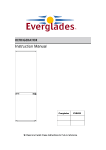 Bruksanvisning Everglades EVBI630 Kyl-frys