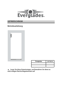 Handleiding Everglades EVFR533 Vriezer