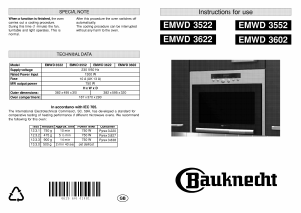 Handleiding Bauknecht EMWD 3522 Magnetron