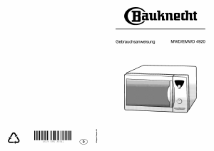 Bedienungsanleitung Bauknecht EMWD 4920 SW Mikrowelle