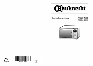 Bedienungsanleitung Bauknecht MCCA 4920 BL Mikrowelle