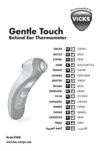 Instrukcja Vicks V980E Gentle Touch Termometr