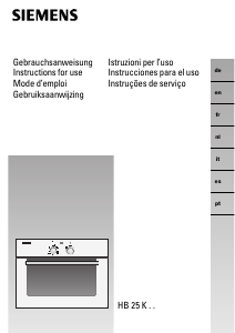Bedienungsanleitung Siemens HB25K55 Backofen