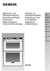 Kullanım kılavuzu Siemens HB95055 Fırın
