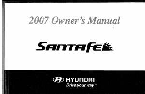 Bruksanvisning Hyundai Santa Fe (2007)