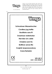 Manual Venga VG JK 5 Fierbător