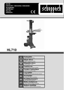 Handleiding Scheppach HL710 Houtkliever