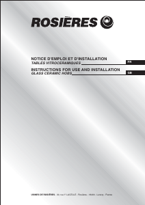 Bruksanvisning Rosières RVE 6490 PN Häll