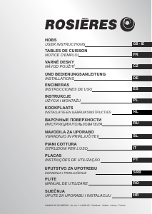 Manuale Rosières RGV 74 WFM PN Piano cottura