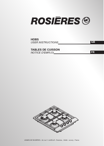 Manual Rosières RTT 64 FC BAV Hob