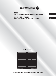 Handleiding Rosières RES 77D Kookplaat