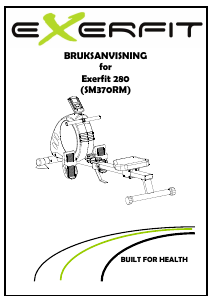 Bruksanvisning X-erfit 280 Roddmaskin