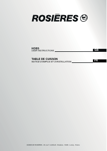 Bedienungsanleitung Rosières RH 64 CP/1 Kochfeld