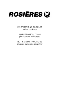 Bruksanvisning Rosières RDG 341 SFIN Häll