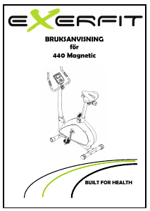 Bruksanvisning X-erfit 440 Magnetic Motionscykel