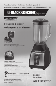 Bruksanvisning Black and Decker BLP14750TDC Blender