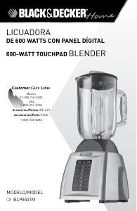 Bruksanvisning Black and Decker BLP6601M Blender