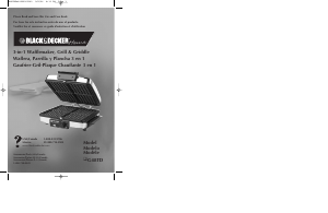 Mode d’emploi Black and Decker G48TD Gaufrier