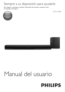 Manual de uso Philips HTL1193B Sistema de home cinema