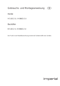 Bedienungsanleitung Imperial H 5.63-2 U Herd