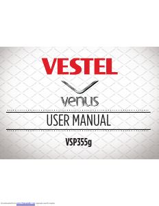 Bruksanvisning Vestel VSP355g Venus Mobiltelefon