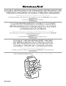 Manual KitchenAid KUDR204ESB Fridge-Freezer