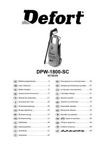 Kullanım kılavuzu Defort DPW-2000-SC Yüksek basınçlı yıkama makinesi