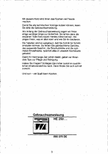 Bedienungsanleitung Siemens HE25051 Herd