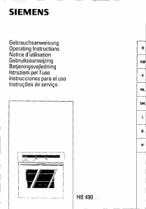 Brugsanvisning Siemens HB49050 Ovn