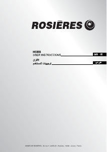 Bruksanvisning Rosières RGV 95S WFM PN SASO Häll