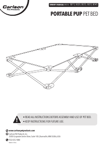 Handleiding Carlson 8025 Portable Pup Dierenmand