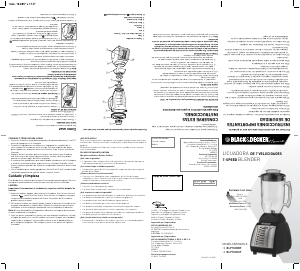 Bruksanvisning Black and Decker BLP7600GF Blender