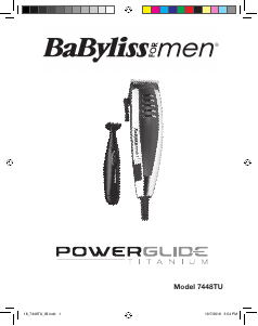 Handleiding BaByliss 7448TU PowerGlide Titanium Tondeuse