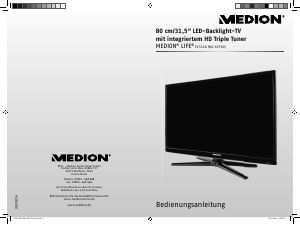 Bedienungsanleitung Medion Life P15168 (MD 30790) LED fernseher