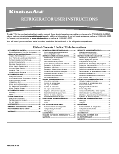 Manual de uso KitchenAid KSF26C6XYY Architect Frigorífico combinado