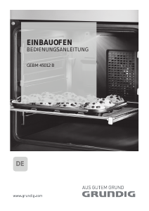 Bedienungsanleitung Grundig GEBM 45012 B Backofen