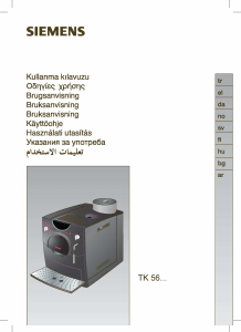 Bruksanvisning Siemens TK56004 Kaffemaskin